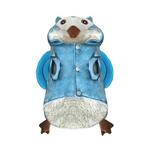 CHONGWU1 Ropa para Mascotas Divertido Perro Búho Disfraz Mascota Navidad Pájaro Cosplay Disfraz Lindo Gato Ropa Animal Ropa Abrigada Ropa
