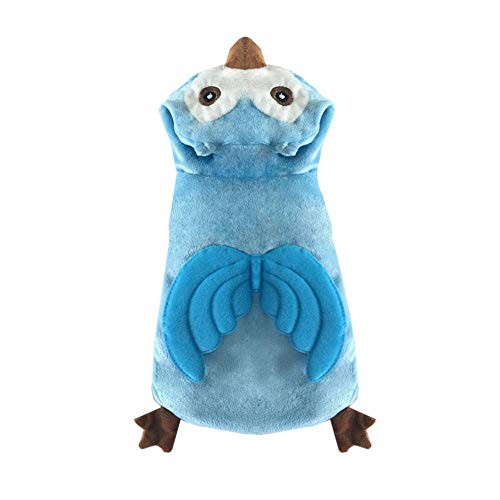 CHONGWU1 Ropa para Mascotas Divertido Perro Búho Disfraz Mascota Navidad Pájaro Cosplay Disfraz Lindo Gato Ropa Animal Ropa Abrigada Ropa