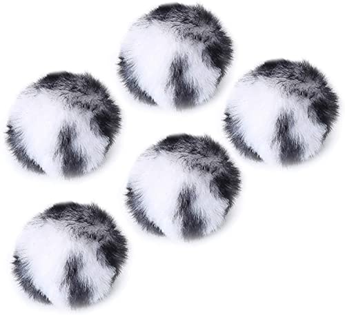 CHRISTY HARRELL 5 bolas de felpa de hierba gatera, bola peluda suave de felpa grande, bolas de persecución de gatos, suministros interactivos para mascotas, para gatos y gatitos