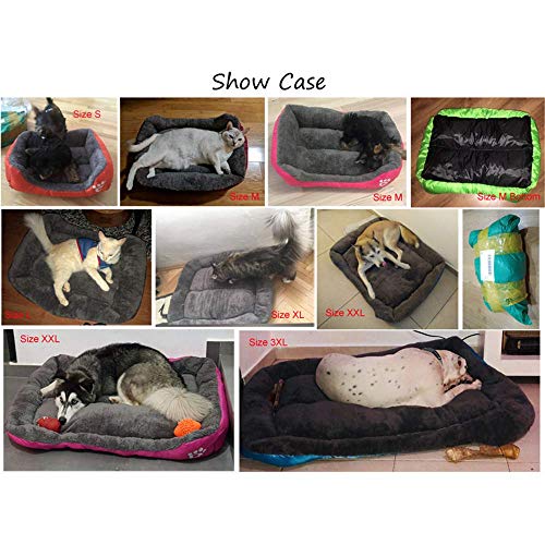 CHSDN S-3XL 9 Colores Paw Pet Sofá Camas para Perros Fondo Impermeable Fleece Suave Cálido Cama para Gatos Casa Petshop