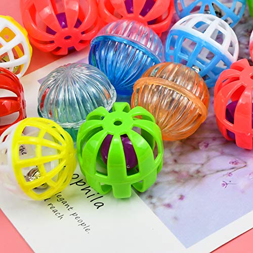 Chstarina 17 Piezas Coloridas Mascotas Bolas Pelotas Entrenamiento,Pelota De Gato Juguetes para Gatos Juguetes Pajaros Juego Bola Juguetes para Mascotas para Gato Gatito Juguetes