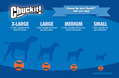 Chuckit CU32141 Pelotas Breathe Right Fetch Ball Medium De Chuckit, 2 Bolas De Entrenamiento para Perros, M