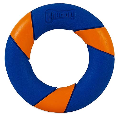 Chuckit! Ultra Squeaker - Anillo de Goma para Perro con Rebote errático, Zig-Zags y lúpulo con Juego Interactivo de Captura