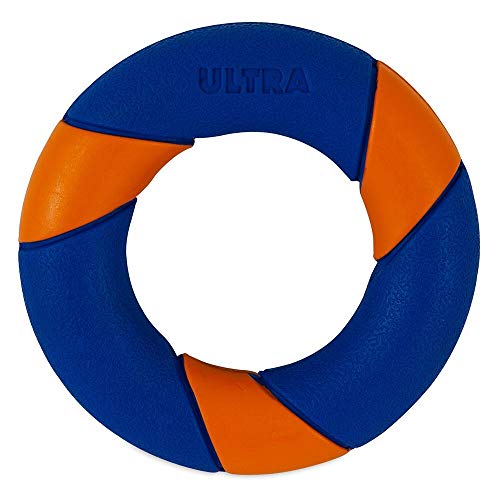 Chuckit! Ultra Squeaker - Anillo de Goma para Perro con Rebote errático, Zig-Zags y lúpulo con Juego Interactivo de Captura