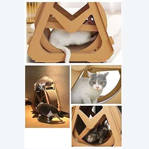 Cinta de correr para gatos Rueda de la fortuna Muebles para mascotas, Rueda de ejercicio para gatos Casa de escalada para gatos Juguete giratorio para correr para gatos Rueda de movimiento
