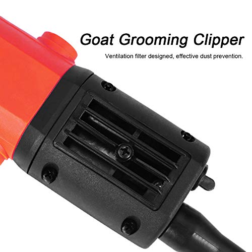 Cizalla eléctrica para ovejas, 2400 RPM, 680 W, cortadora de Cabras, peluquería eléctrica para Mascotas, Tijeras para Ganado de Granja de 6 velocidades(Naranja)