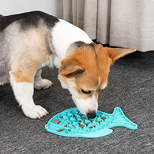 CJBIN Comedero Perro Antivoracidad, Comedero de Perros para Ralentizar la Comida, Antideslizante Cuenco Gato, Comedero Perros Lento, para Perros y Gatos Pequeños, Medianos