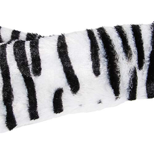 CJFael Juguetes Interactivos para Masticar, Suministros para Mascotas, Perros, Cachorros, Muñeco De Peluche, Cebra, Leche, Forma De Vaca, Sonido, Juego, Morder, Masticar, Juguete Lobo Gris