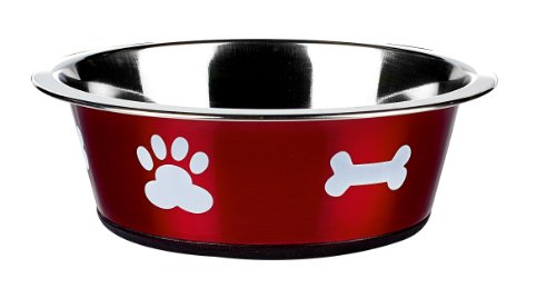 Classic Pet Products Classic Posh Paws Dish, 1600 ml, Rojo