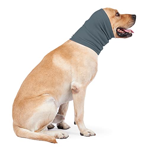 CLGrich 2 Piezas De Gorros para Perros, Anti-truenos Y Anti-susto, Gorros Cálidos para Mascotas, Ayuda A Calmar Al Perro para Aliviar La Ansiedad Y Reducir El Ruido (L,Blue)