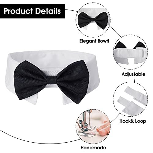 cobee Collar de esmoquin ajustable para perros y gatos, pajarita de boda, pajarita formal para cachorros, corbata, cuello de esmoquin, disfraz para mascotas, corbata, cachorro, gatito, boda