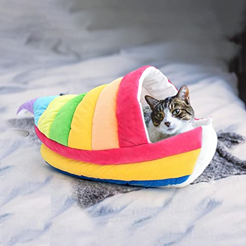 Cojín de cama para gatos, Cría para dormir para mascotas, Cama cálida para gatos, Casa para dormir para gatos para mascotas, Nido para dormir para gatos, Saco de dormir para gatos de viaje Portátil Có
