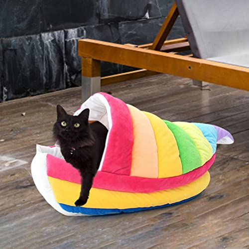 Cojín de cama para gatos, Cría para dormir para mascotas, Cama cálida para gatos, Casa para dormir para gatos para mascotas, Nido para dormir para gatos, Saco de dormir para gatos de viaje Portátil Có