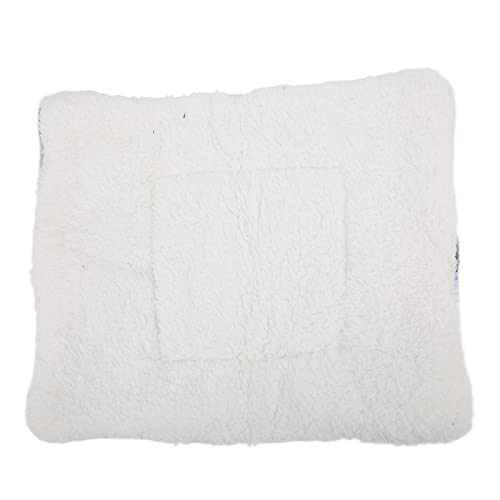 Cojín de Lana Caliente para Mascotas, Cama de Hámster Suave Fácil de Limpiar para Colchón Cálido de Invierno(S, Amor Morado)