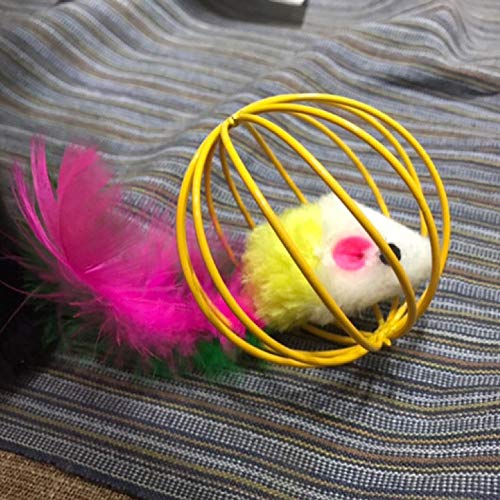 COJJ Juguetes para Gatos, ratón, Juguetes para Gatos, Juguetes para Gatos, Auto-Hey, Gatos, Gatitos, Ratones pequeños, artículos para Mascotas, Juguetes para Gatos, 3 Colores aleatorios