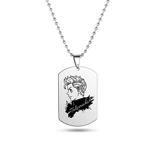 Collar Con Letras De Nombre De Los Vengadores De Anime, Collar De Accesorios Personalizados Con Etiqueta De Perro De Acero Inoxidable