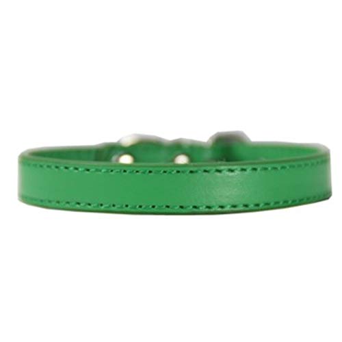 Collar de Perro de Cuero para Mascotas, Collares de Colores Suaves para Perros pequeños, medianos y Gatos, Correa para el Cuello, Collar Ajustable