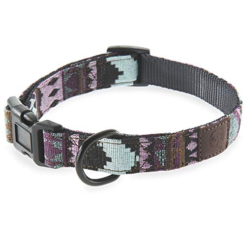 Collar de perro Urbano Embark, divertido, vibrante, bonito, fuerte y duradero para perros pequeños, medianos y grandes (AZTEC, grande)