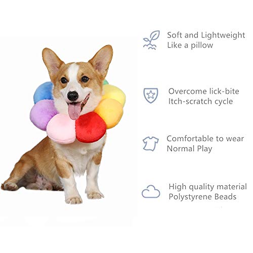 Collar de recuperación ajustable de ccypet Pet – Recuperación de cono de mascotas curación de heridas, borde suave protector para mascotas/gatito/gatos/perros pequeños