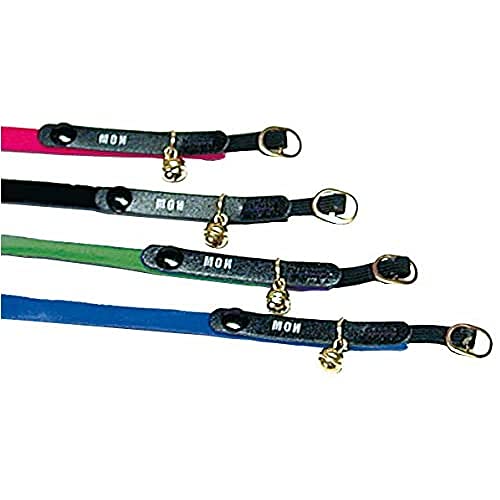 Collar gato terciopelo identidad con cascabel 30 cm – rojo