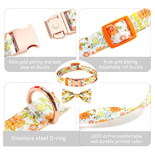 Collar Perro Collar Gato Collar para Gatos Pajarita Perro Collar Ajustable para Gatos Perros Pequeños Medianos Disfraces para Gatos Decoración de Fiesta de Navidad, Acción de Gracias (Medium)