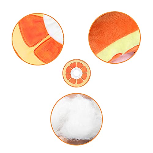 Collar Protector para Mascotas, Collar Protector Ajustable Mascotas, Collar Protección Suave Gatos, Collar Isabelino Gato Perro, Lindo Diseño Naranja, para Gatitos Después de la Cirugía (S)