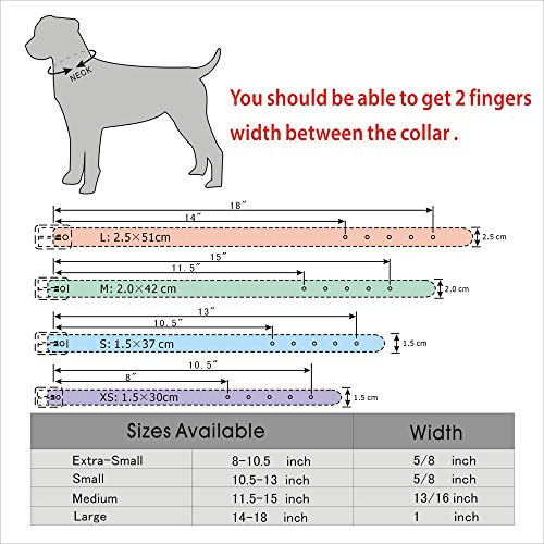Collares de Perro Cachorro de Diamantes de imitación Brillantes Personalizados Perros pequeños Collar de Chihuahua encantos Accesorios para Mascotas, Azul, l