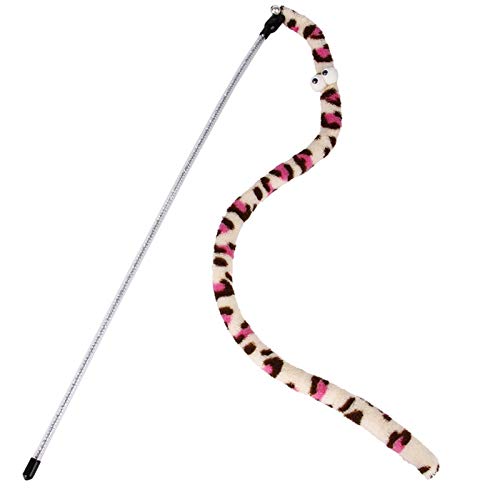 Color Streamer Gato interactivo Gato Varita con toys de campana Gatito gato gato mascota juguete divertido gato juguete de juguete rodillo de la caña de la pesca Teaser para los gatos ( Color : 6 )
