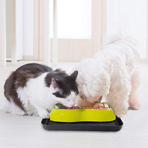 Coltsfoot Bandeja de Arranque de 2 Piezas Bandejas para Alfombrillas de Servicio Pesado, Esteras para Perros o Esteras para Gatos Trampas de Barro para Proteger el Piso 15.75 X11.8 Pulgada