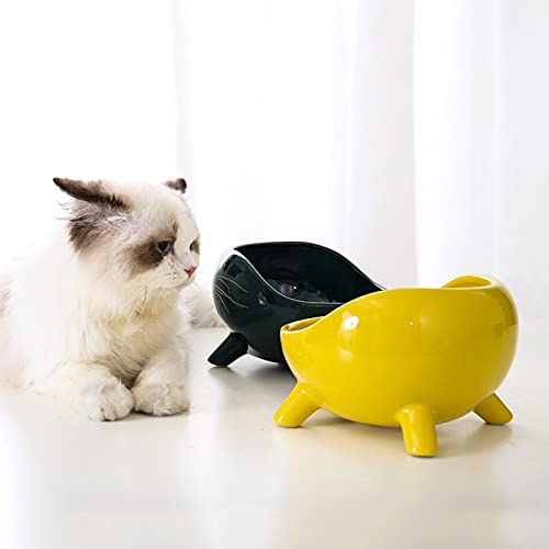 Comedero Gato y Perro Alimentadorde cerámicadel gato del perrocon el soporteCriadoAlimentos yagua de la tazapara PuppyAnimales PequeñosconejoAlimentadoresProductos for Mascotas Recipiente Comida para