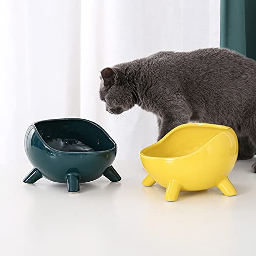 Comedero Gato y Perro Alimentadorde cerámicadel gato del perrocon el soporteCriadoAlimentos yagua de la tazapara PuppyAnimales PequeñosconejoAlimentadoresProductos for Mascotas Recipiente Comida para