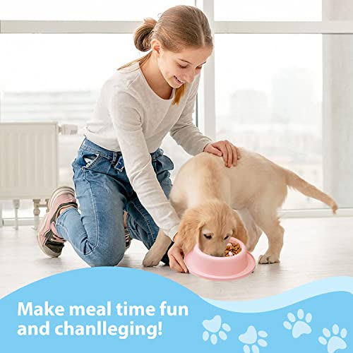 Comedero Lento para Perros y Gatos,Tazón de alimentación Lenta Comedero de Perros para ralentizar la Comida,Adecuado para Mascotas Pequeñas,Respetuoso con el Medio Ambiente,Duradero,No Tóxico