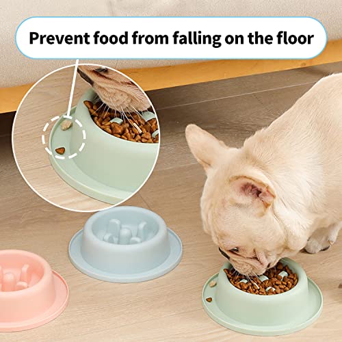 Comedero Lento para Perros y Gatos,Tazón de alimentación Lenta Comedero de Perros para ralentizar la Comida,Adecuado para Mascotas Pequeñas,Respetuoso con el Medio Ambiente,Duradero,No Tóxico
