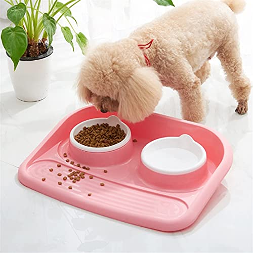 Comedero para Mascotas Comedero para Gatos Comedero para Perros Gatos o Perros Prevención de Salpicaduras Tazones de Agua Prevención de Salpicaduras Comedero para Comida, Tazones Produc