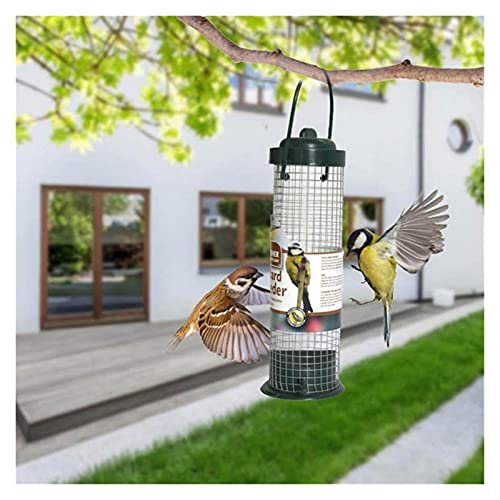 Comedero para pájaros Alimentador de aves al aire libre plástico pájaro salvaje cacahuete de cacahuete de semilla de cacahuever Hanger Suministros de aves Pájaros de aves Alimentador de pie Adecuado p