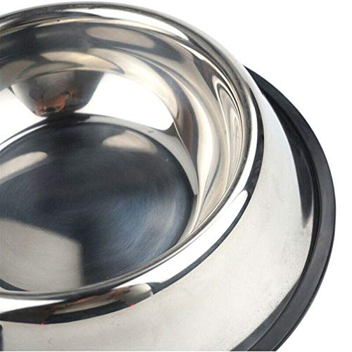 Comedero Perro Cuencos para perros Cuencos de acero inoxidable Huella de viaje Alimentador de alimentación Cuenco de agua para mascotas Perro Gatos Perrito al aire libre Comedero Gato (Size : 18CM)