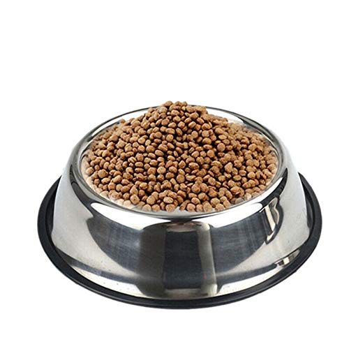 Comedero Perro Cuencos para perros Cuencos de acero inoxidable Huella de viaje Alimentador de alimentación Cuenco de agua para mascotas Perro Gatos Perrito al aire libre Comedero Gato (Size : 18CM)