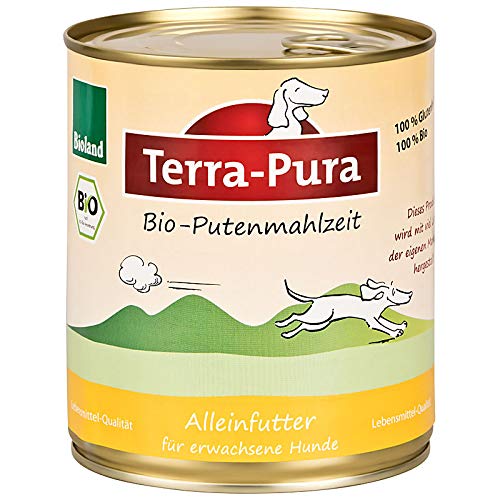 Comida para mascotas Terra-PURA orgánica para comida húmeda para perros, 800 g x 6