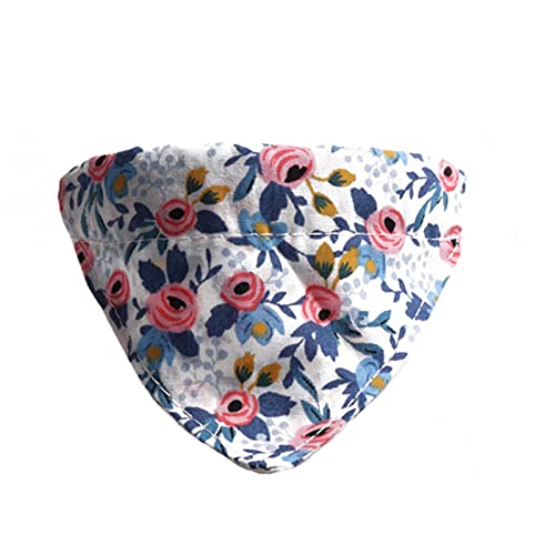 Conjunto de Bandana para El Cuello de Mascotas 2 Unids/Set Bufanda Ajustable Floral para El Cuello de La Pajarita Accesorios de Disfraz para Mascotas Decoración para Gatos Perros
