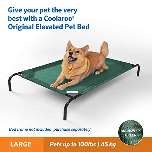 Coolaroo Elevated Mascota Cama Cubierta de Repuesto, Color Verde
