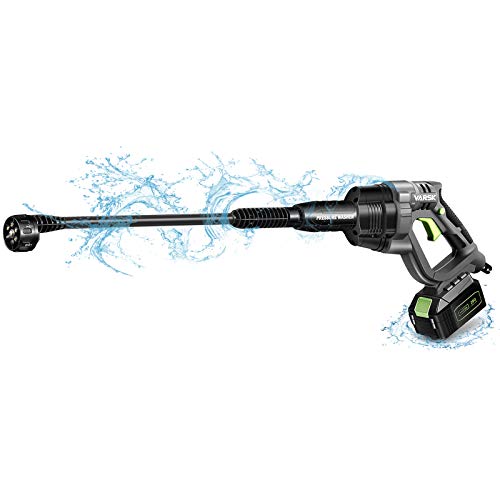 Cordless Pressure Washer, 20V 4.0Ah MAX 380 PSI VARSK Portable Pressure Washer, Battery and Charger Included, Suitable for...