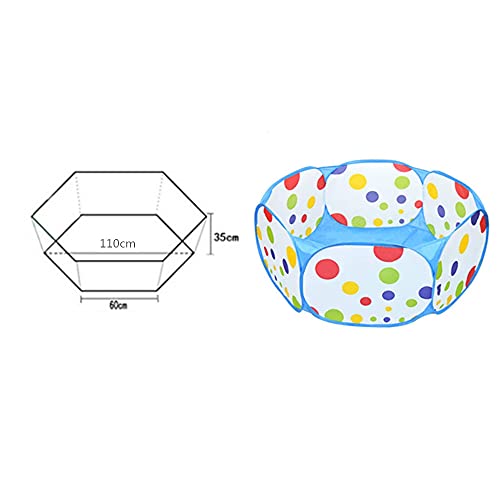 Corralito PortáTil Para Animales PequeñOs,Valla Emergente Para Patios, Carpa Plegable Para Mascotas, Para Excursiones de PequeñAs Dimensiones, Cercado de Cobayas, Fuera, (Azul Con Puntos)