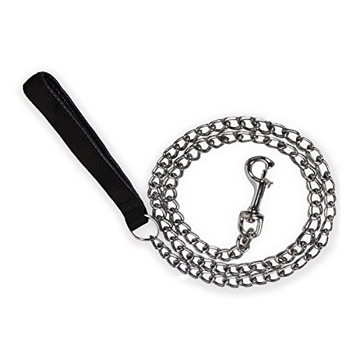 Correa para Perro, de Acero, Correa del Perro Resistente, Mango de Piel sintética para Perro, 120 cm