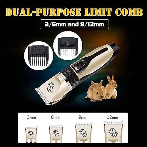 Cortadora Para Mascotas, Cortadora Para Perros Y Gatos Cortadora Para Gatos Persa De Carga Rápida Cortadora Para Mascotas Silenciosa, Recargable E Inalámbrica, Adecuada Para El Pelo Largo