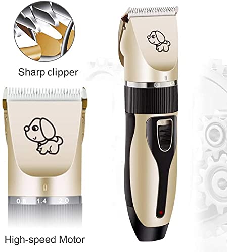 Cortadora Para Mascotas, Cortadora Para Perros Y Gatos Cortadora Para Gatos Persa De Carga Rápida Cortadora Para Mascotas Silenciosa, Recargable E Inalámbrica, Adecuada Para El Pelo Largo