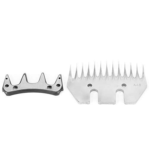Cortadoras de acero inoxidable para ovejas, cuchilla de corte de alta dureza, repuesto de cortador de cizalla para el cuidado de ovejas u otros animales(13 Tooth Curved Blade)
