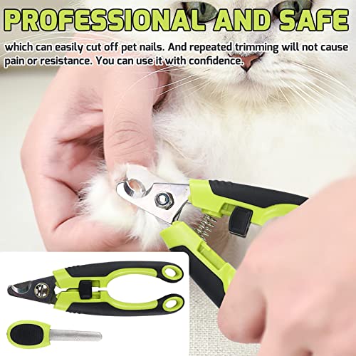 Cortaúñas Pets con lima de uñas, cortador para perros y gatos con mangos antideslizantes para evitar que se rompan, herramienta profesional de aseo para animales pequeños, grandes y medianos