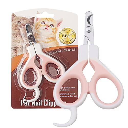 Cortaúñas profesionales para gatos, acero inoxidable, tijeras de uñas con cabeza curvada, cortador de garras de gato, apto para gatos y pequeños animales de compañía