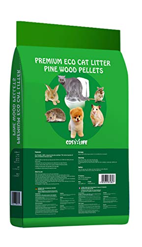 COSY LIFE Arena para Gatos Premium Eco – Pellets de Madera de Pino – Aroma de Pino Natural – 30 l