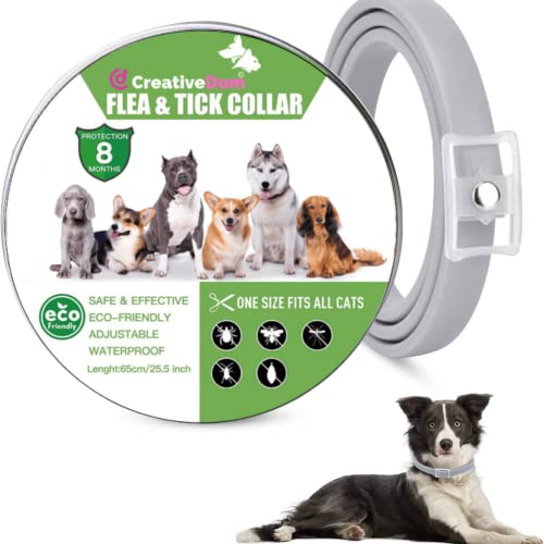 CreativeDom - Collar antiparasitario - antipulgas| Tratamiento antipulgas Perros para Perros |8 Meses de protección contra Pulgas - Garrapatas y Mosquitos |Collar de Cachorro Pequeño-Mediano-Grande